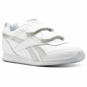 Adidasy Dziecięce Reebok ROYAL CLJOG 2 2V Białe/Srebrne/Białe PL 31QJZCM